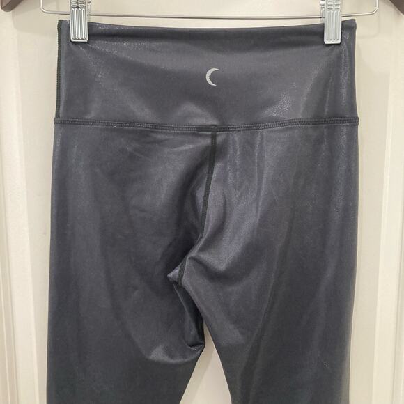 Zyia Active Black Metallic Ombre High Rise Light N Tight 7/8 Leggings Size 2 - Picture 7 of 12